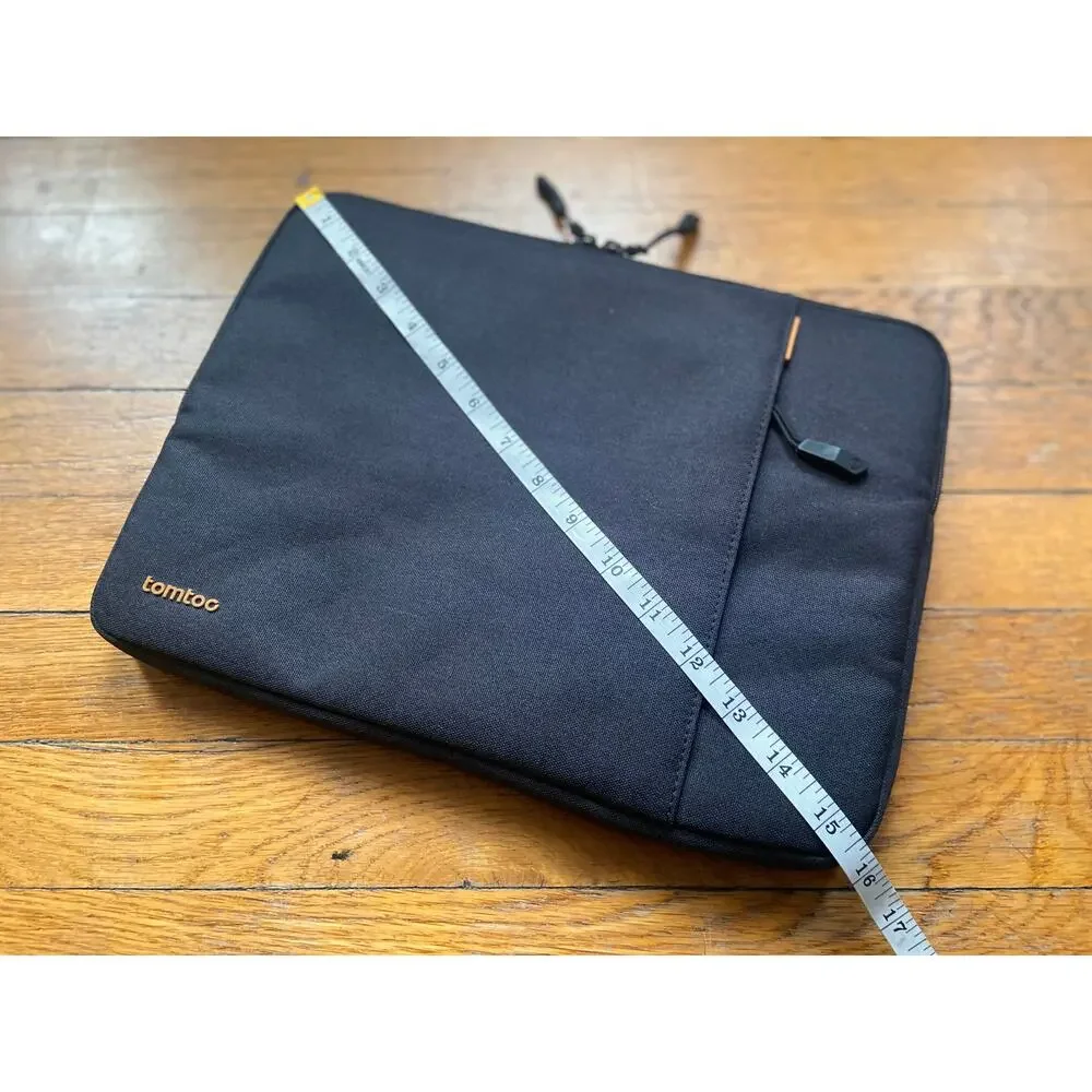 TOMTOC Black Padded Laptop Sleeve for 14